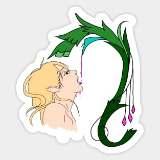 Copy of Elf drinking from a flower Sticker